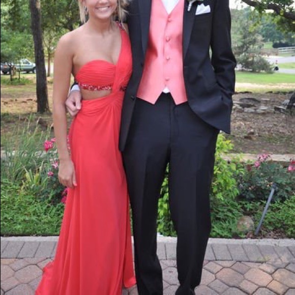 Coral Formal Dress - Picture 3 of 6